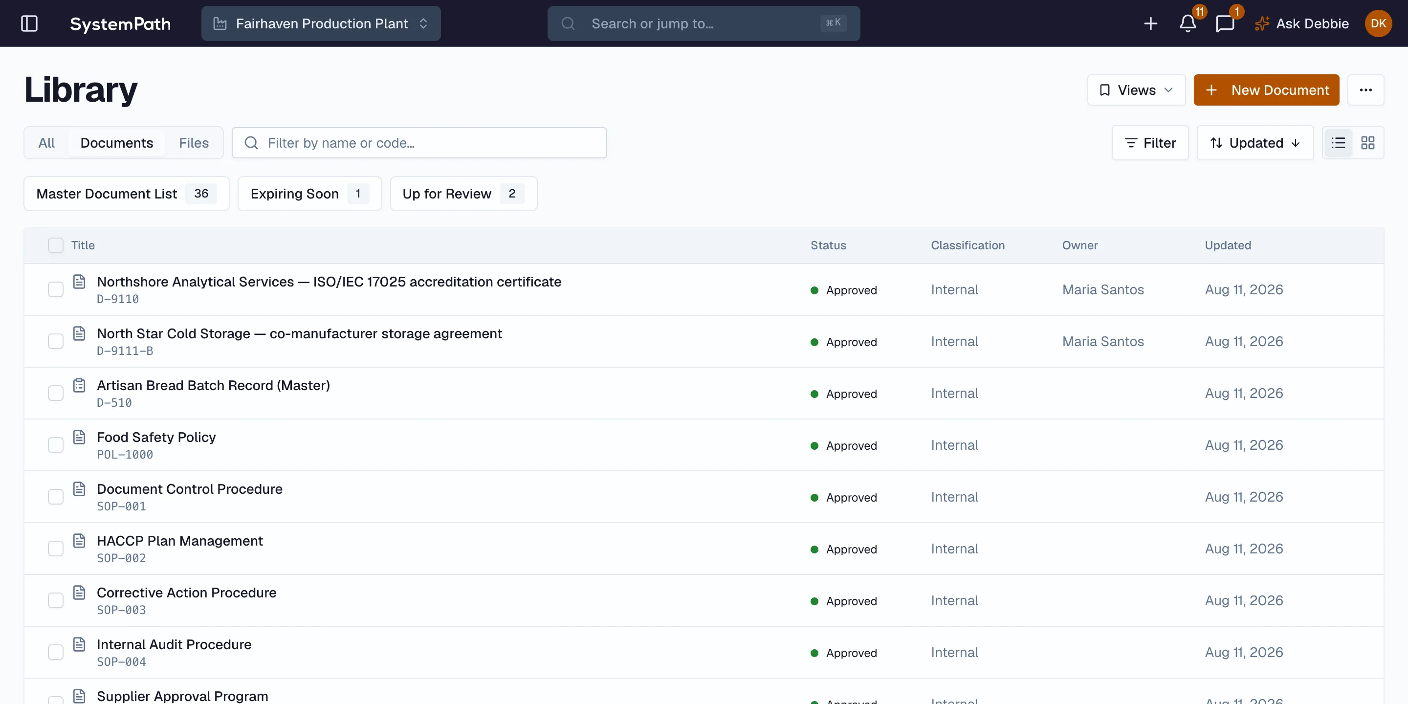 Document Control in Beacon